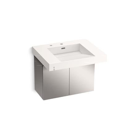 Kohler 30In Wall-Mount Lavatory System In Designer White 81029-BSS-KCD